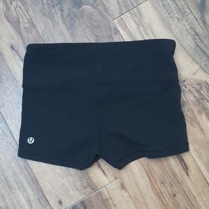 Black athletic shorts